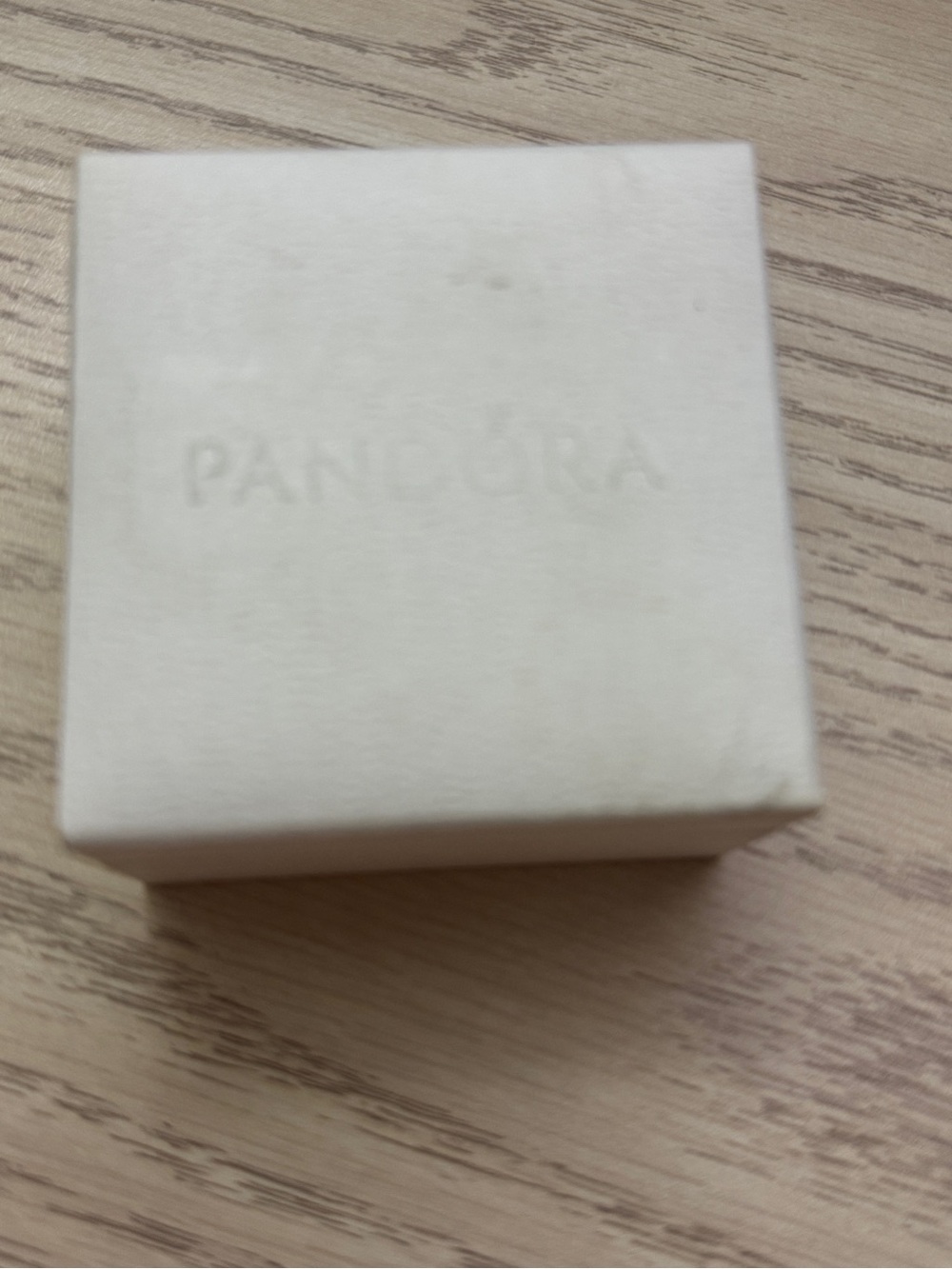 Pandora EMPTY White Jewelry Box 2.5" x 2.5" x 1.5"